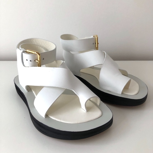 Rare CELINE by PHOEBE PHILO Chunky White Sandals - Picture 2 of 9